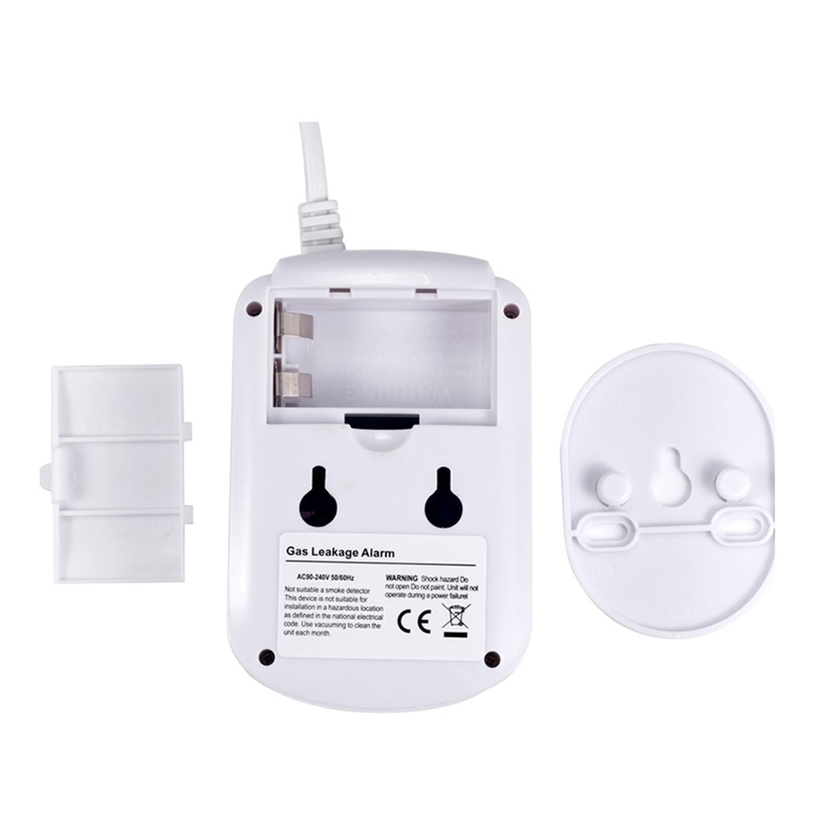 Kit De Alarma De Cocina Con Aviso Por Voz Independiente Con Pantalla LCD Natural Inflamable