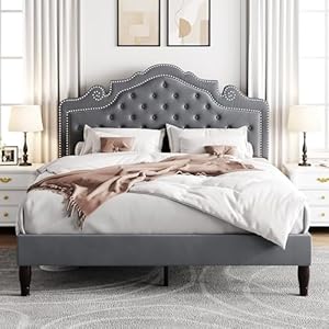 Allewie Full Size Bed Frame with Ad...