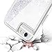 Maxdara Case for iPhone 6S/6 Glitter Case [Tempered Glass Screen Protector] Liquid Floating Bling Sparkle Luxury Shockproof Bumper Pretty Girls Children Case for iPhone 6/6s/7/8 4.7 inches (Silver)