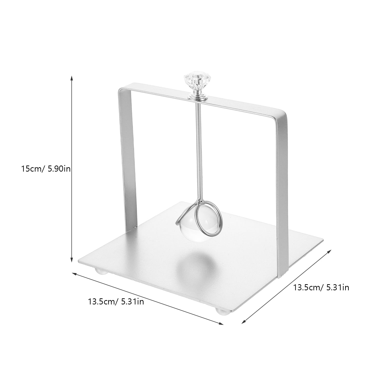 STOBAZA Light Luxury High-end Crystal Ball Desktop Square Metal Tissue Box Windproof Napkin Holder Gold Metal Napkin Organizer Paper Napkin Container Serviette Rack Iron Dispenser Delicate