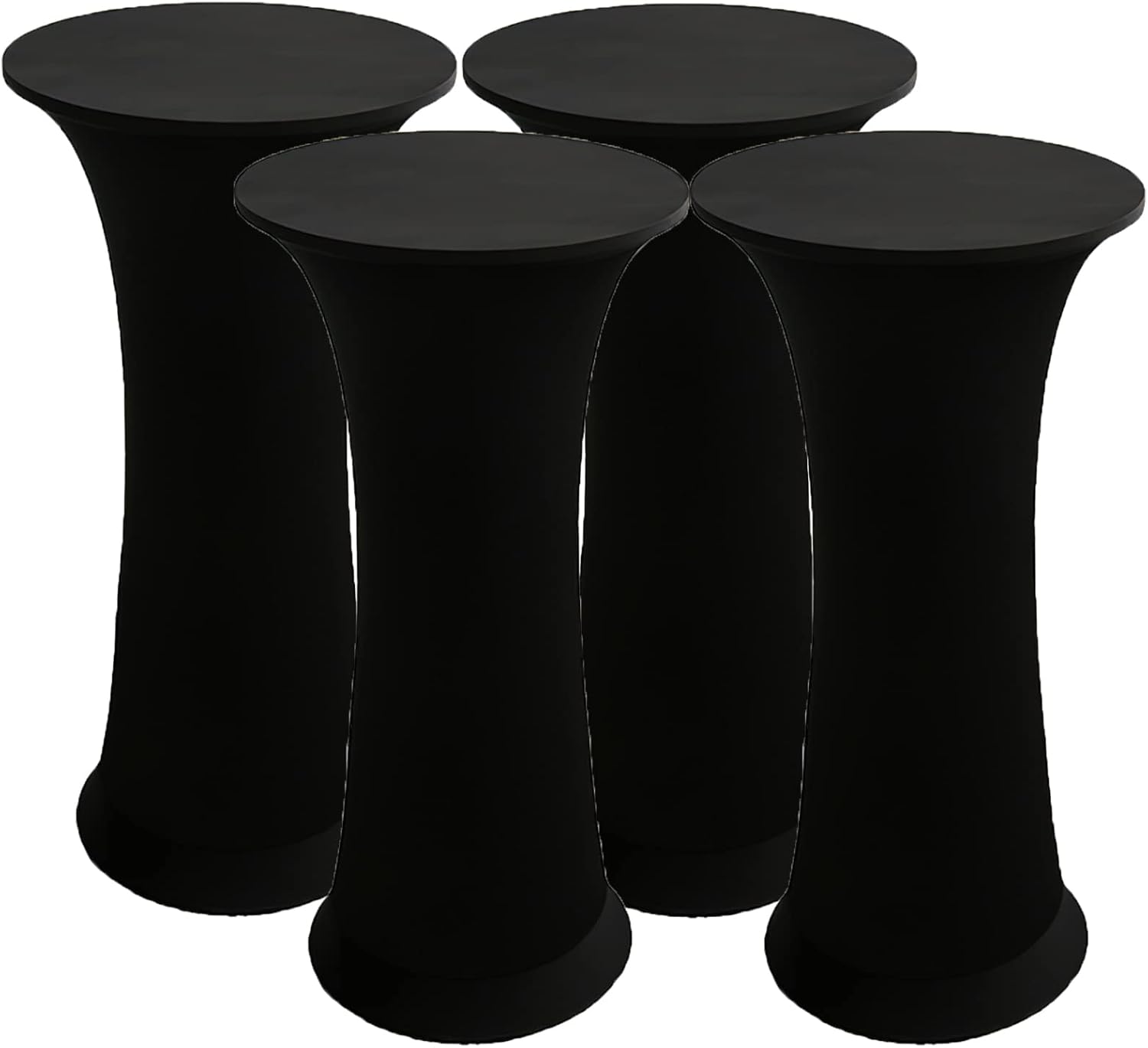 LIFEDX Spandex Cocktail Table Cover,Round Cocktail Tablecloth Stretch