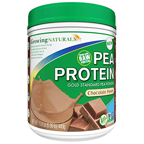 Growing Naturals | Plant Based Protein, Gold Standard Raw Pea Protein Powder | Original | Non-GMO, V - //coolthings.us