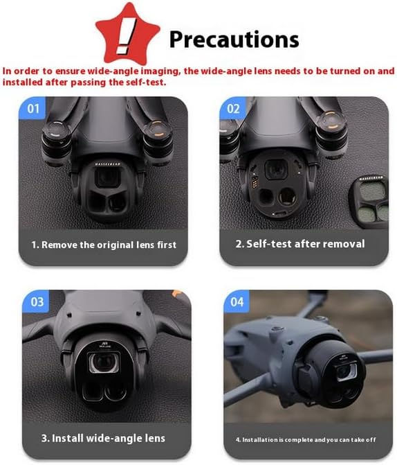 Wide-Angle Lens/Filter Compatible with DJI Mavic 4 Pro(15.5MM/108° Wide-Angle Shooting Range)