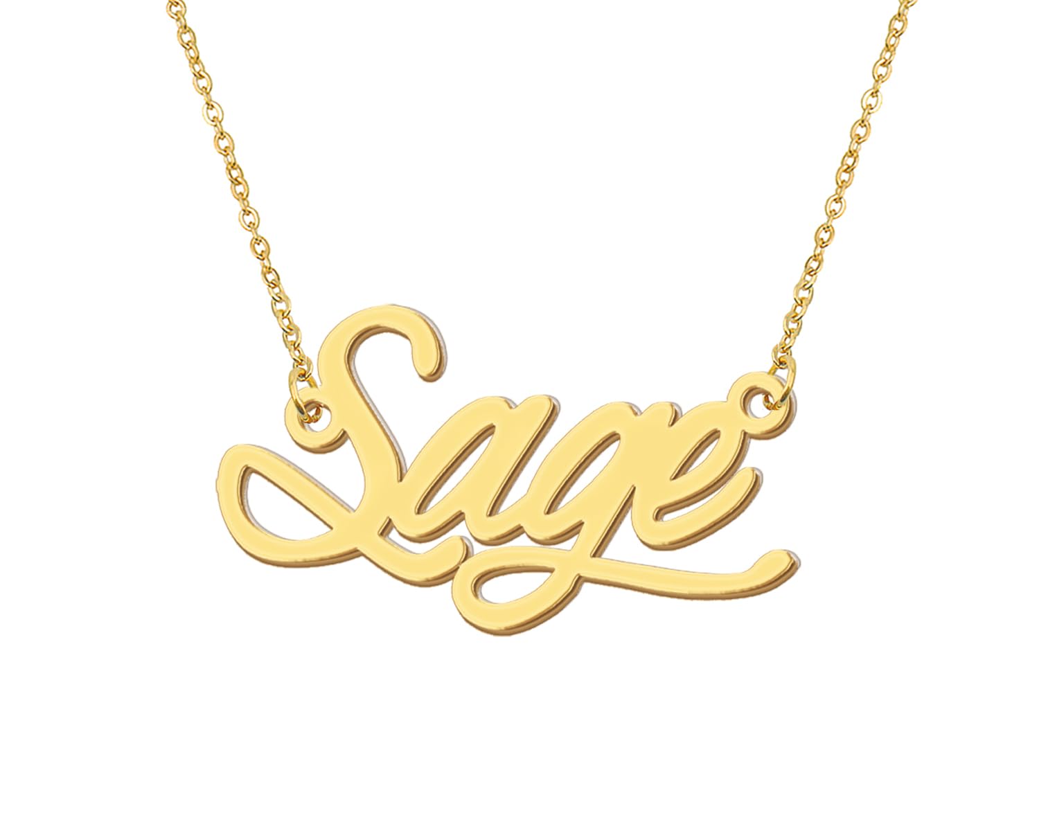 AoloshowPersonalized Name Necklace Custom Any Name Necklaces Jewelry for Womens New Mom Bridesmaid Gift