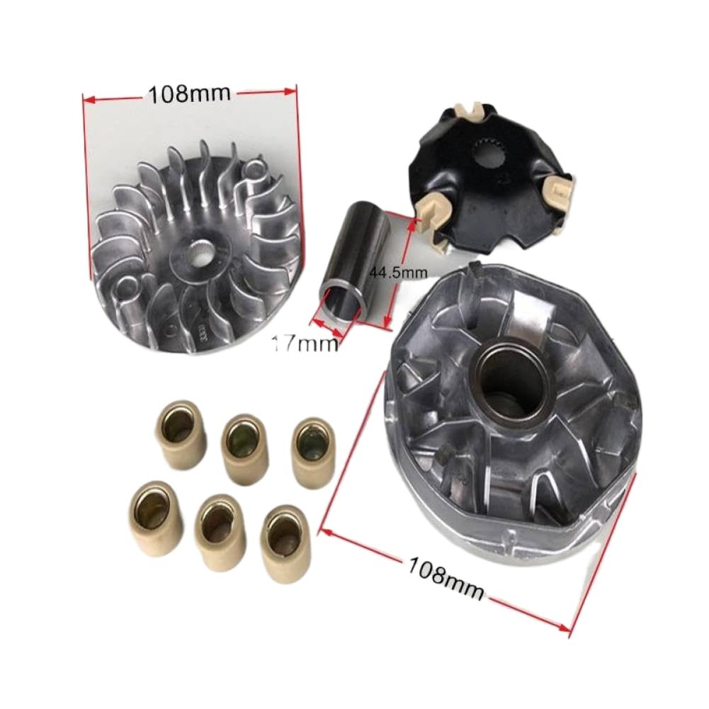 Rulli Variatore Frizione Ventola 33G Compatibile Con V125 AD125 UZ125 UM125 Lindy 4 Tempi Per Moto Scooter