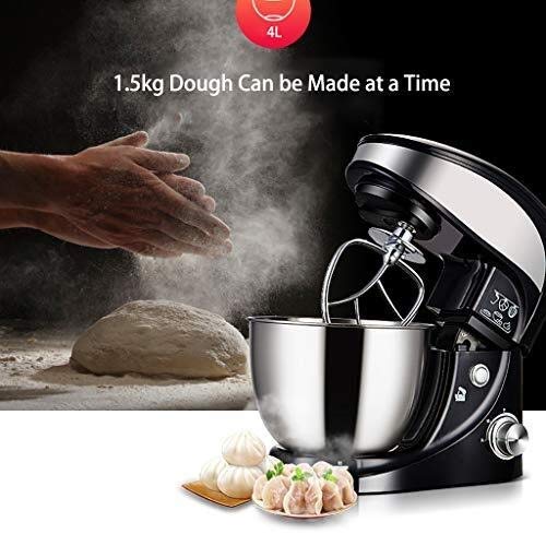 AYDQC Stand Hand Mixer Stand Mixer Tilt-Kopf Edelstahl 5L 3-Gang-Multifunktions-Hausküche Automatische kleine Ei… – Bild 3