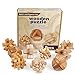 Produktbild HB 9 St. 3D Puzzle Holz Puzzle Rätsel Knobelspiele Denkspiel Brainteaser IQ Test Spiel Geschenk Set