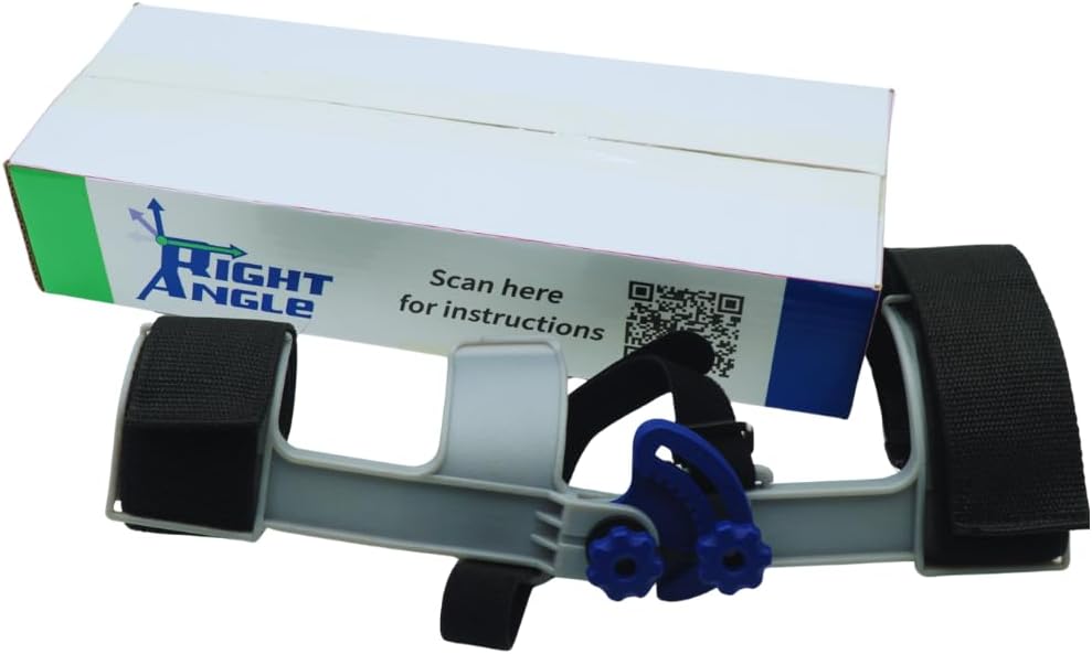 The Right Angle Golf Swing Trainer Aid for Backswing & Arm Position Right Arm Elbow Brace to Improve Swing Plane, Tempo, Power & Accuracy Golf Training Aid for Men & Women