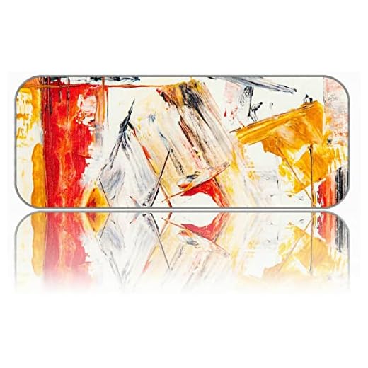 YENDOSTEEN Alfombrilla Raton Gaming Grandes Mouse Pad XXL,con Base de Goma Antideslizante,Textura de Lienzo de Pintura Tapete Extra Suave para Mejor Deslizamiento - Parte Inferior Antideslizante