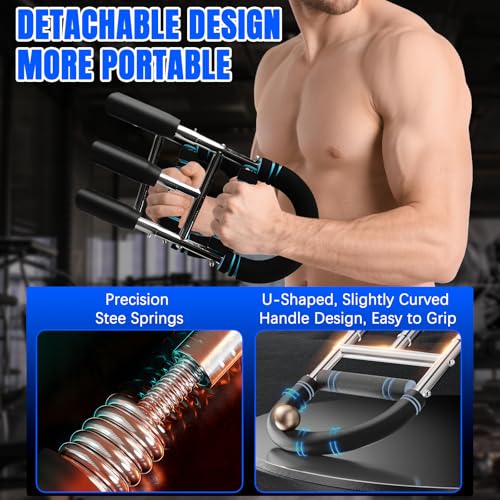 LPQKCcY Twister Armtrainer, Brusttrainer Verstellbares Brustmuskel Trainingsgeräte Portable Brust Trainingsgerät Abnehmbarem Brustmuskeltrainer Männer für Unterarme Muscle Fit Gerät