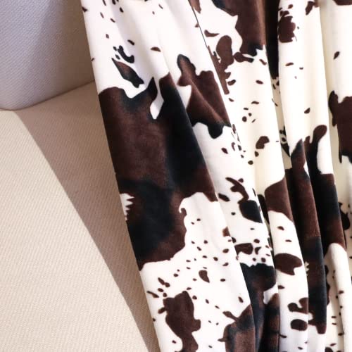 Cow Print Blanket Soft Fleece Flannel Cozy Cute Cow Blankets Warm Plush Lightweight Throw Blanket All-Season For Couch Sofa Bed Cow Blankets And Throws For Adults Kids Boys Teens Gift 50"X60" #TOP1
