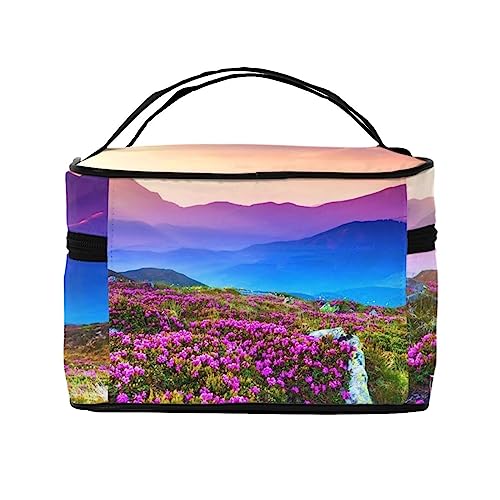 Trousse de maquillage de voyage à rayures pour valise bien rangée - 3