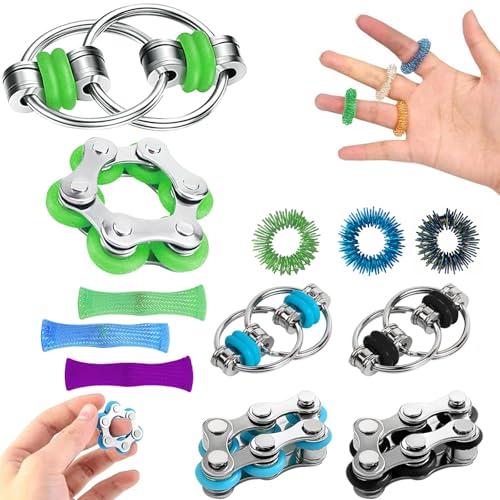 12x Fidget Toys – ADHS Anti-Stress-Spielzeug für Erwachsene, Stimming...