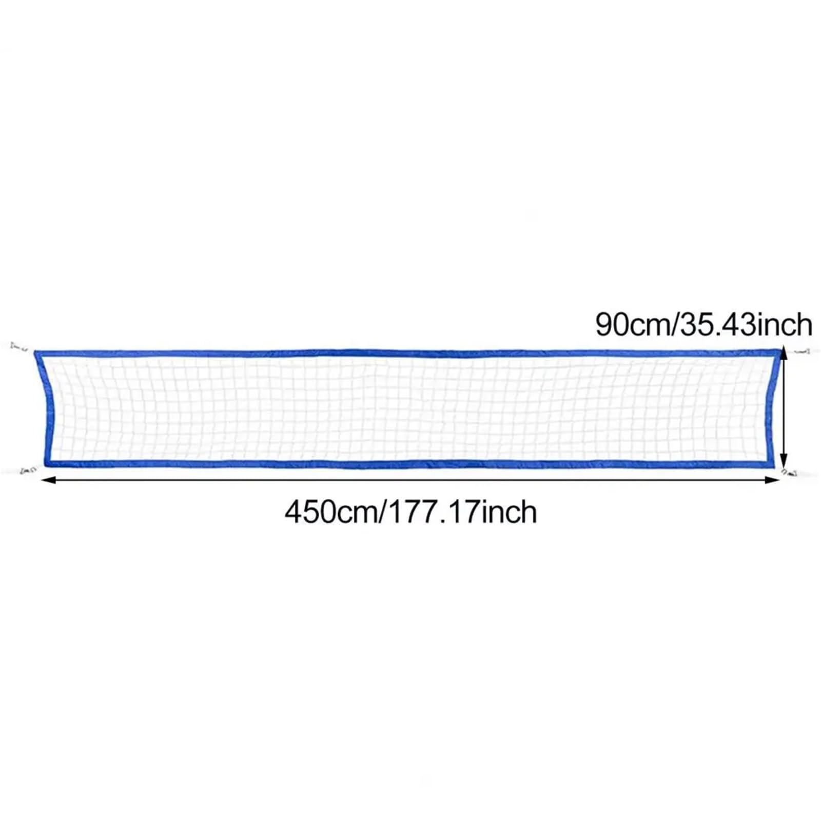 Badminton Netz Pool-Volleyballnetz, Ersatz, tragbar, 4,6 x 91 cm, for Wasserspiele for Erwachsene, Polyethylen, Unterhaltungs-Volleyballnetz