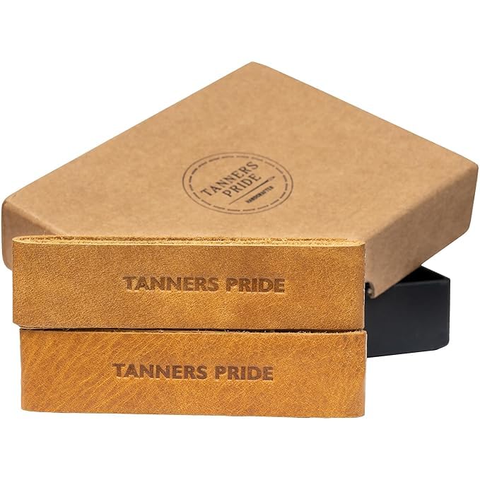 Tanners Pride Leather Handle Grips for Motocycle | Accelarator Grip for Bike, Mustard