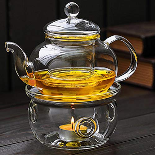 Glass Tea Pot Warmer Stand, Universal Teapot Kettle Candle Warmer Base For Heating Blooming Tea, Coffee Or Milk G-T-Tw1 #TOP2