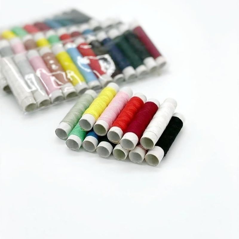 Hilo de coser de poliéster 12 colores surtidos miniatura 3