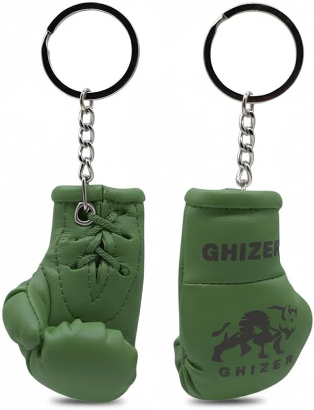 Mini llavero con guantes de boxeo (1 unidad) de piel sintética de primera calidad, regalo para amantes de los deportes, accesorio para bolso, colgante para coche para hombres y mujeres