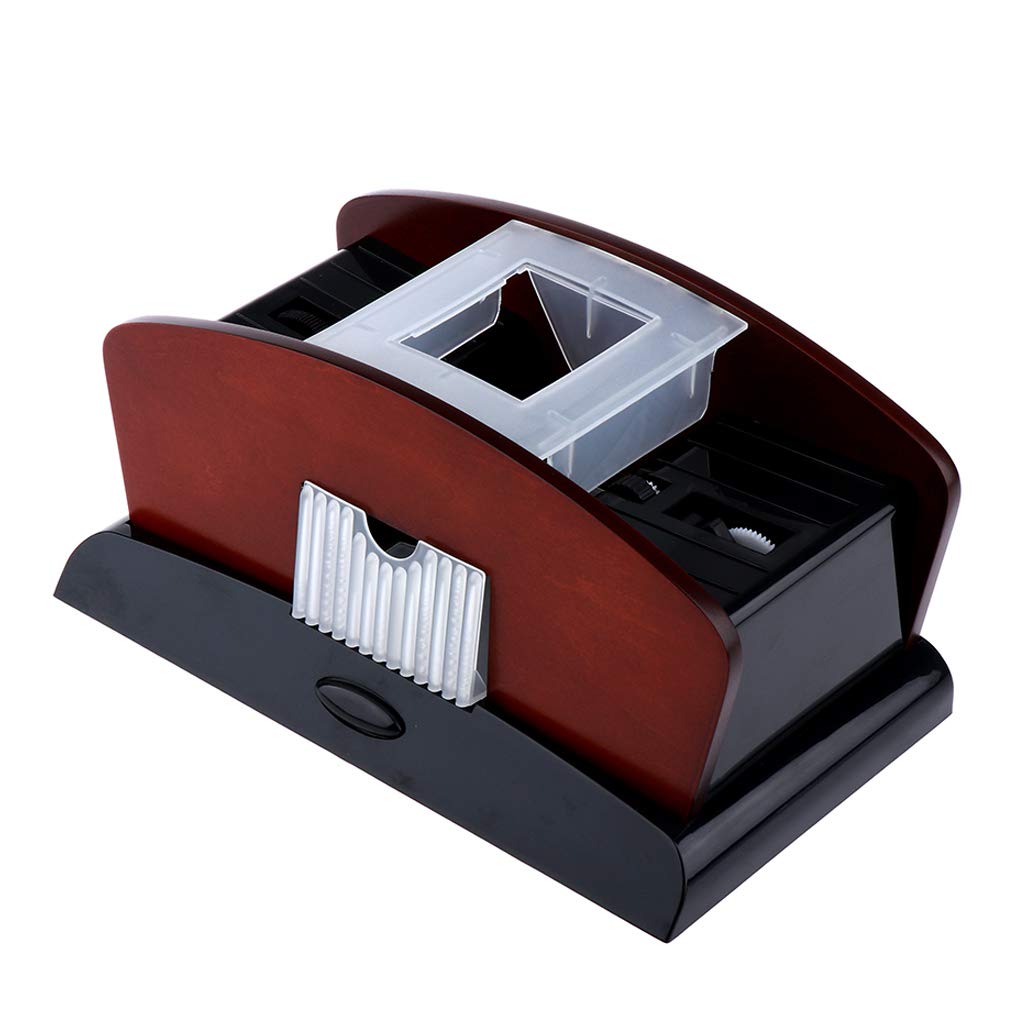 Hellery Card Shuffler with 2-Deck of Bicycle Cards Portable 9.06x5.12x4.33inch