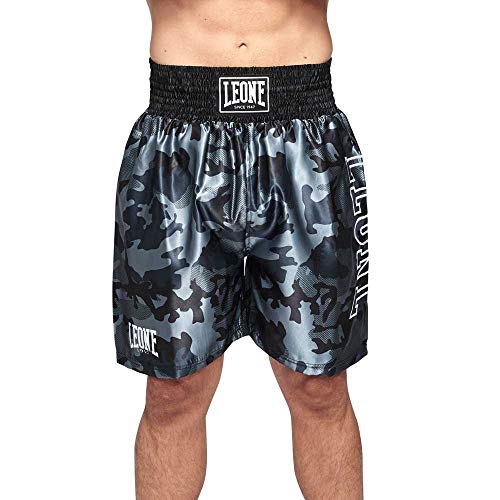 Short Boxe Camo LEONE 1947 AB221 Gris fini les irritations de la ceinture élastique