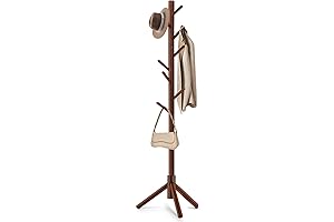 Coat Stands for Entryway with 8 Hooks and 3 Adjustable Size