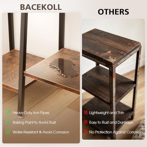 Image of BACEKOLL Plant Stand Indoor with Grow Lights, 6 Tiered Metal Plant Shelf, 55 inch Large Plant Stand for Indoor Plants Multiple, Corner Plant Holder Display Shelf, Tall Plant Rack for Living Room, Patio
