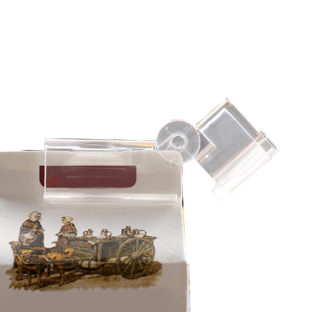 Enakshi 2 Pcs Milk Carton Seal Clip Box Beverages Seal Clip Ziplock Clip Kitchen Tools|Collectibles