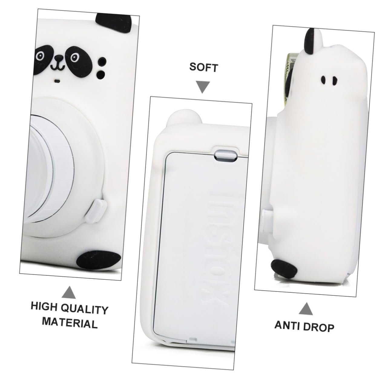 Mikikit Custodia Per Fotocamera 3 Pezzi Custodia In Silicone Custodia Per Fotocamera Portatile In Silicone Custodia Per Fotocamera Resistente Borsa Per Fotocamera Copertura Per Fotocamera