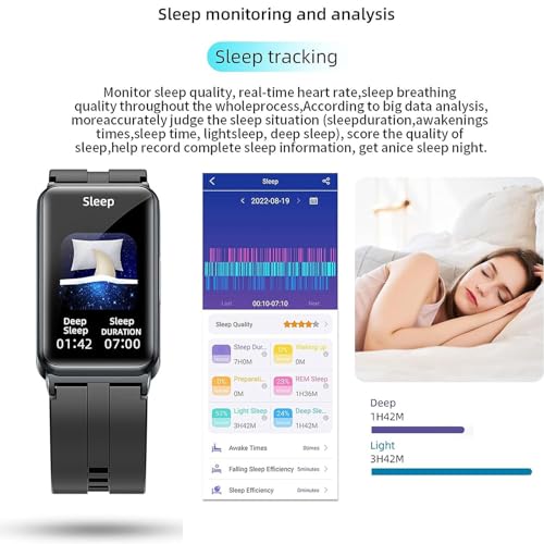 Smart Watch con monitoraggio ECG e PPG, rilevamento della pressione sanguigna 24 ore su 24, monitoraggio della frequenza cardiaca e della temperatura corporea