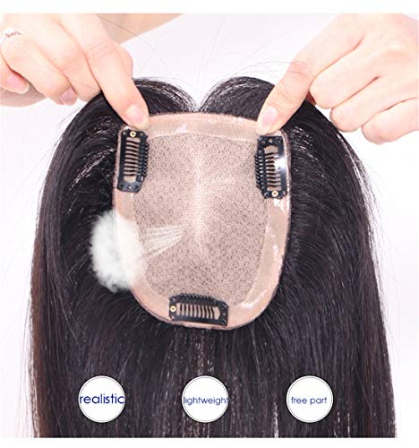 Cheveux clairsemés ? Solution extensions de cheveux humains base soie marron