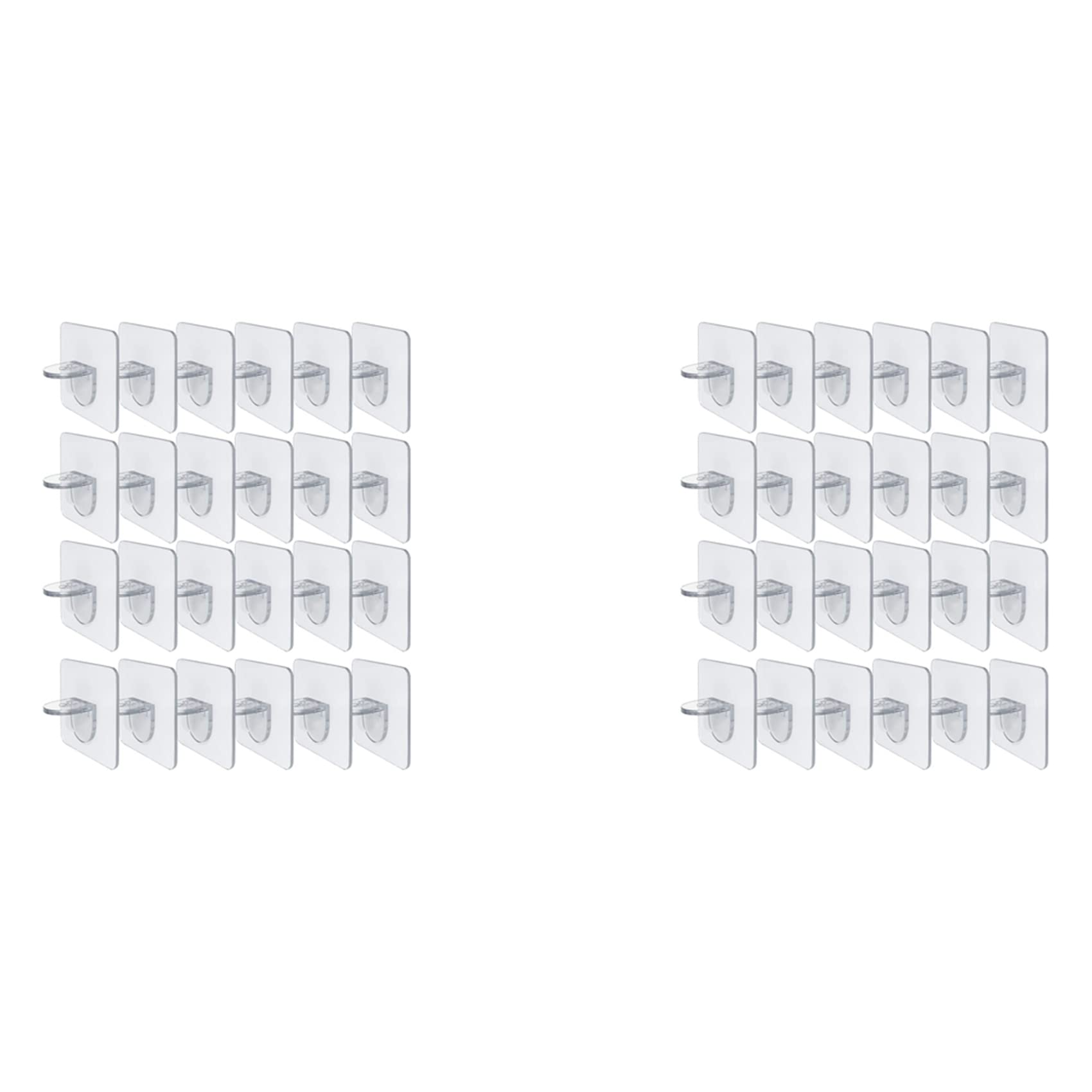 Hndhbfgrt 48PCS Punch Free Shelf Support Peg-Self Adhesive Shelves Clips for Kitchen Cabinet Closet Brackets Clapboard Layer