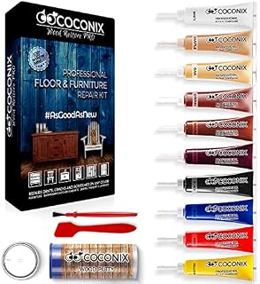 Coconix Floor And Furniture Repair Kit - Restorer Of Your Wooden Table, Cabinet, Veneer, Door And Nightstand - Super Easy Instructions Matches Any Color - Restore Any Wood