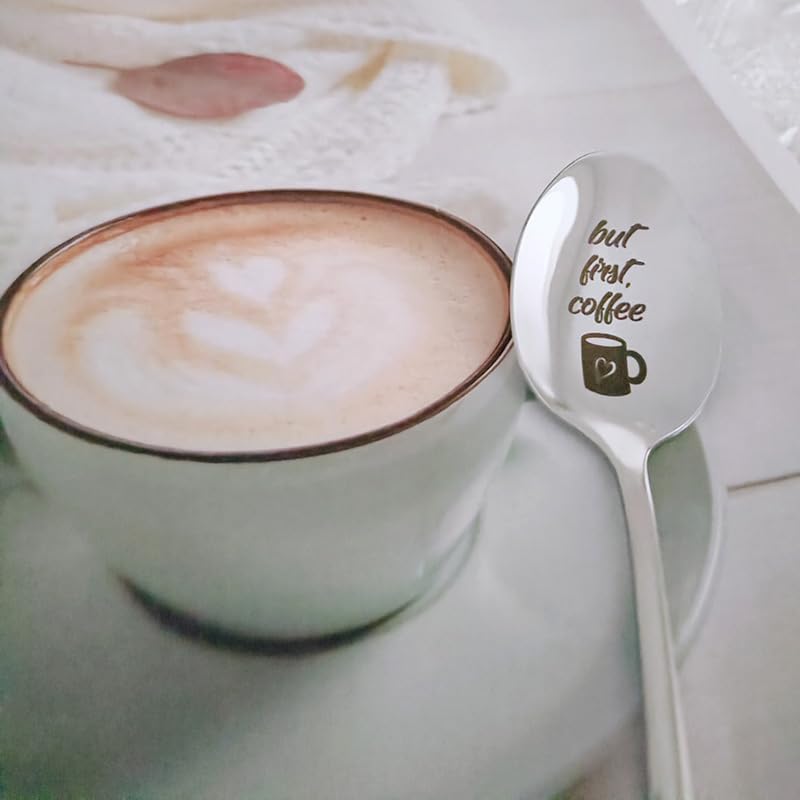 Cuillère En Acier Inoxydable Design Kawaii Pour L'heure Du Thé, Cadeau Pour Maman, Cadeau Pour Amateur De Thé - France