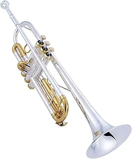 Student Brass Trumpet Trumpet B-flat Wind Music Brass Silver-plated Beginners Play Students Adult General Musical Instruments