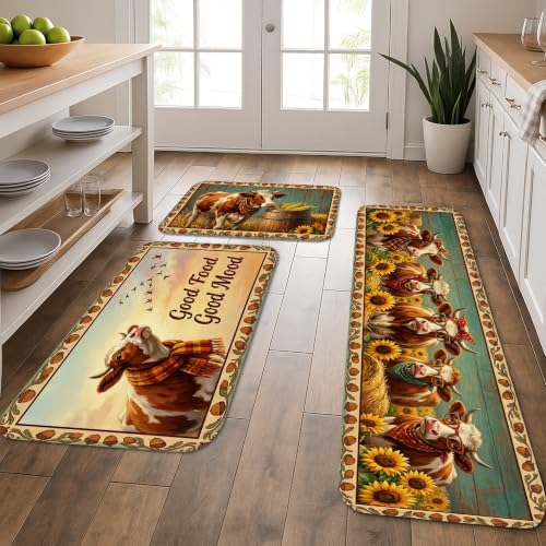 Tapis de cuisine lavable marron pour protéger le sol de l'évier - 2