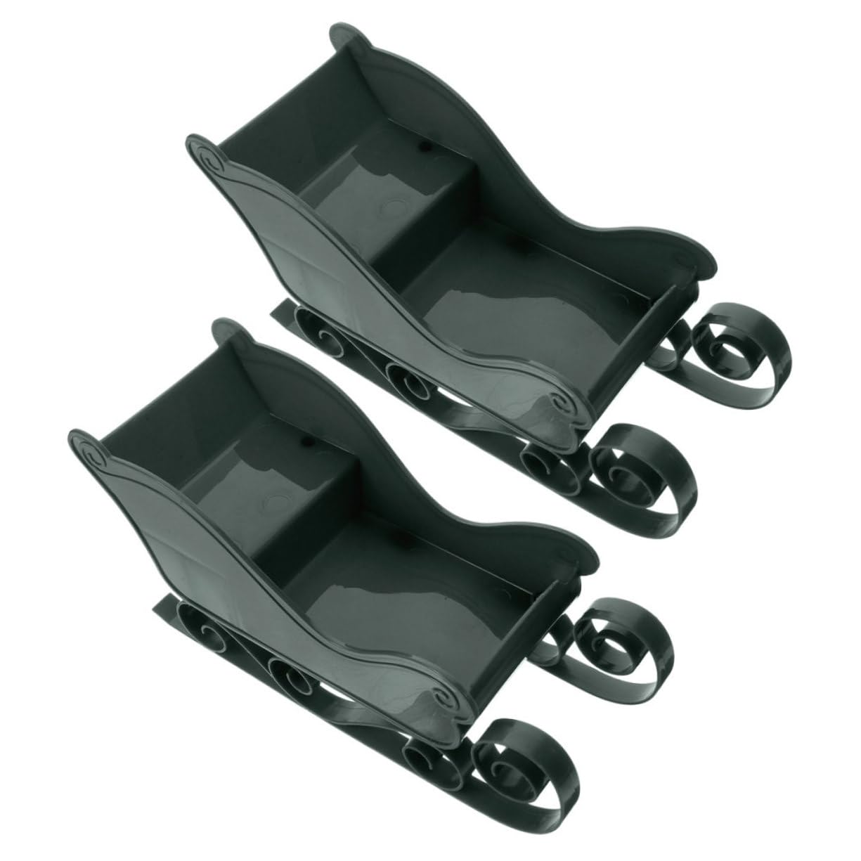Zerodeko 3 Sätze Weihnachten Schlitten Fahren Schneemann- Winterdeko Pappschlitten Schlittenverzierung -weihnachtsschmuck Mini-weihnachtsschlitten Green 2 Stücke * 3