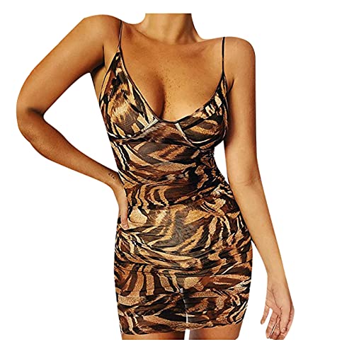 StarneA Cocktailkleid Damen, Sexy Wickelkleid Basic Club Kleid Y2K Minikleid Ärmelloses Sommerkleid Damen Kurz Abendkleid Schlankes Ballkleid Cover