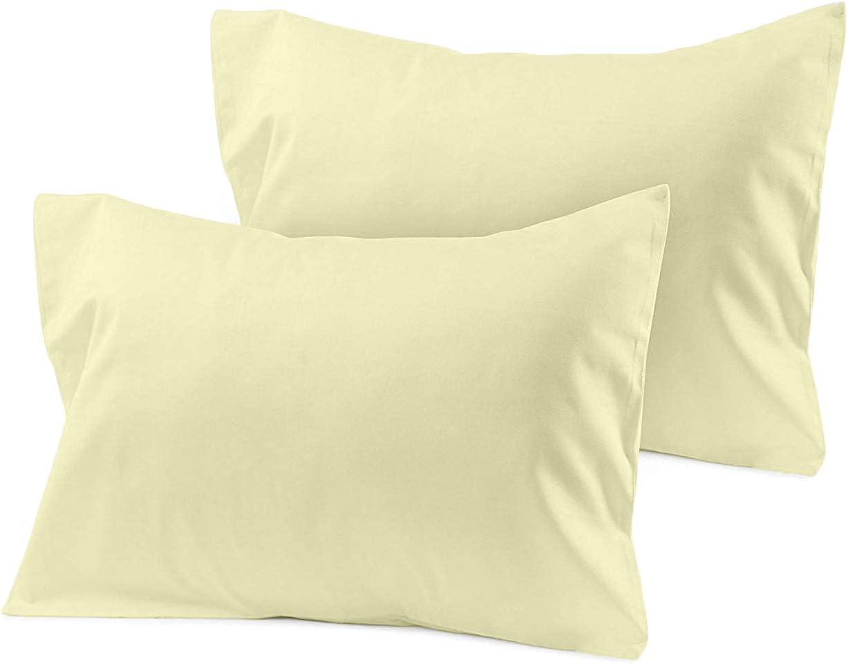 Organic Cotton 1000 Thread Count| 2pc Pillow Cases| Envelope Closure| King Size (20"x36")| Skin & Hair Friendly| Wrinkle Free| Easy to wash| Very Soft| Chocolate