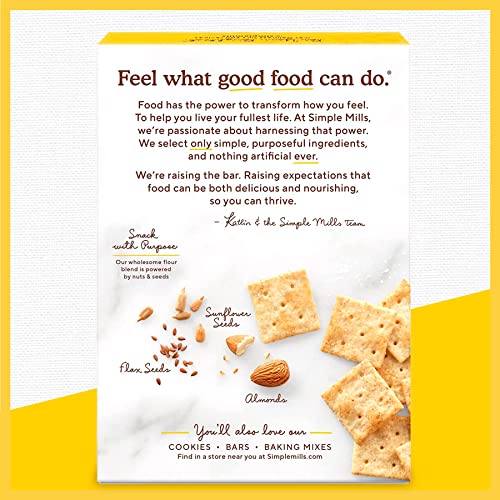 Simple Mills Almond Flour Crackers, Fine Ground Sea Salt - Gluten Free, Vegan, Healthy Snacks, 4.25 Ounce (Pack of 4) by Simple Mills - Image 5