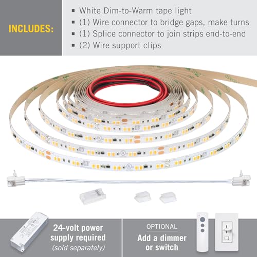 Cinta LED Dim-to-Warm 24V Blanco 16.4 ft miniatura 6
