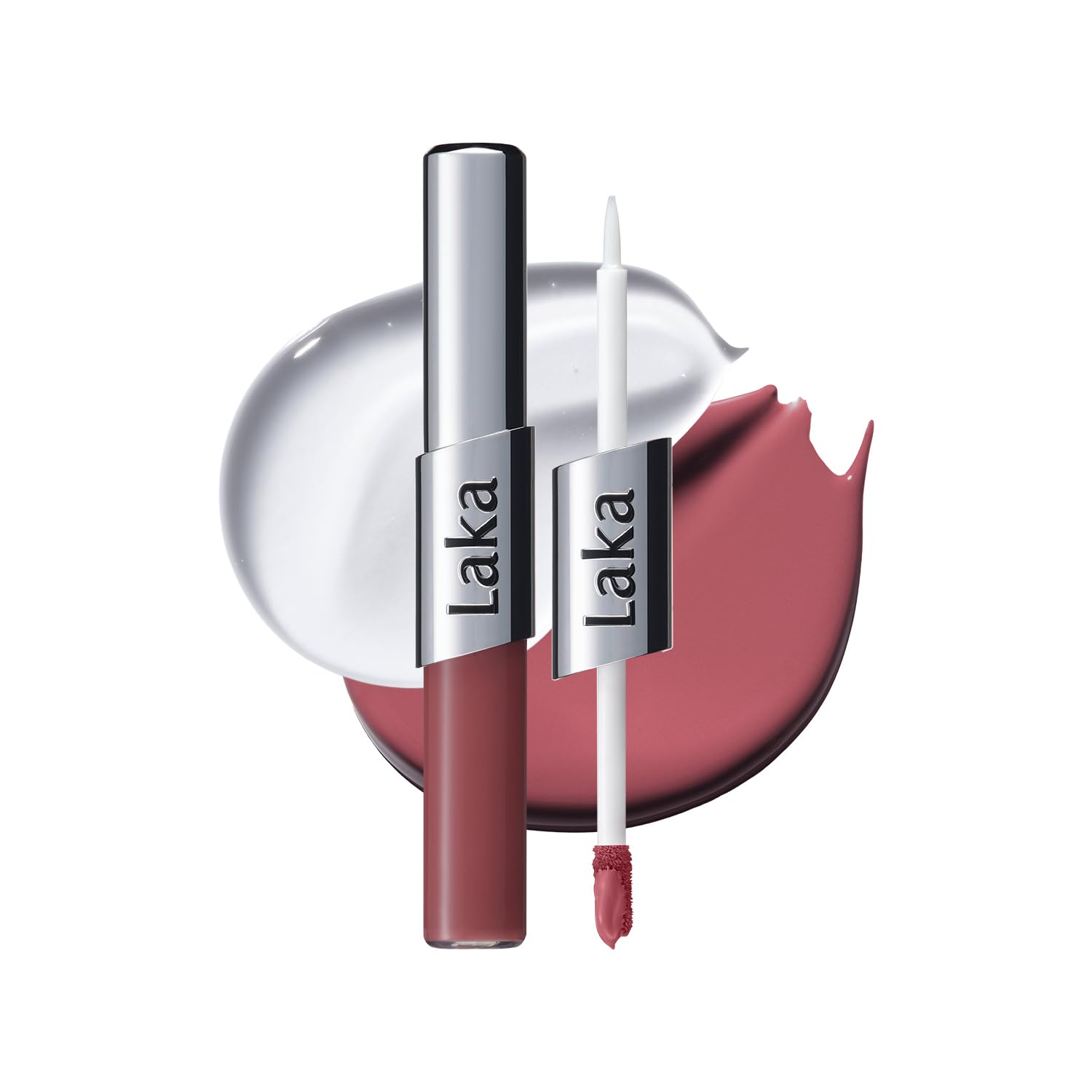 Perfect Twin Lip - Dual-Ended Matte Liquid Lipstick & Clear Gloss | Transfer Proof Color | High Pigmented Lightweight Non-Sticky | Korean Makeup | #909 Guilty Mauve (Cool Mauve Rose), 0.31oz