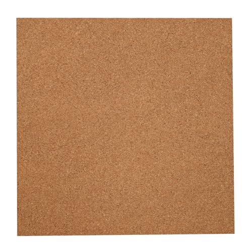 Lot de 14 plaques isolantes rectangulaires en liège - 12 mm d'épaisseur - 30,5 x 30,5 cm - Pour sols, murs, bricolage, poinçonnage, projets d'artisanat, fête et bricolage