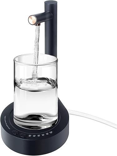 Dispensador de botellas de agua de escritorio, dispensador de agua inteligente para mesa de noche, para botella de agua eléctrica universal de 5
