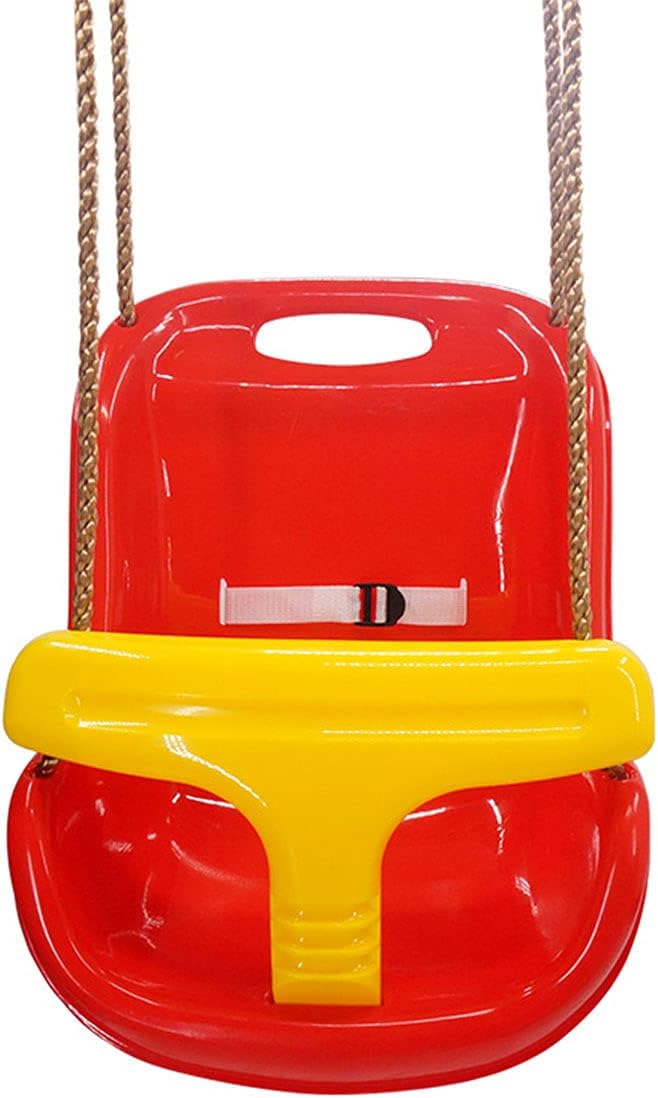 QHMWP Baby Swing Seat Set, Childrens Kids Garden Swing, Outdoor Swing Rocking Chair, Adjustable Rope Durable Playground Swing Set For Boys Girls, Outdoor Swing Chair For Adults & Kids