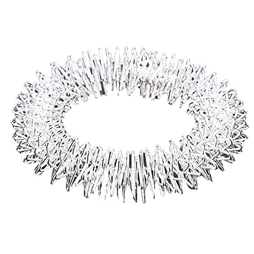 Acupuncture Bracelet Wrist Massager Stainless Steel Hand Massage Ring for Joint Fatigue Relief Elderly