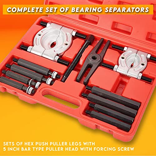 Shankly 5 Ton Capacity Bearing Puller Set Or Gear Puller, Universal Bearing Puller Tool Or Pullers For Mechanics Heavy-Duty Pilot Bearing Removal Tool Small Bearing Puller #TOP3