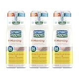 SmartMouth Advanced Liposomal Morning Mouthwash - All-Day Fresh Breath - Vitamin B12 & L-Carnitine - Dual-Solution Zinc-Activated Morning Mouthwash - Invigorating Mint Flavor - 16 fl oz Each, 3-Pack