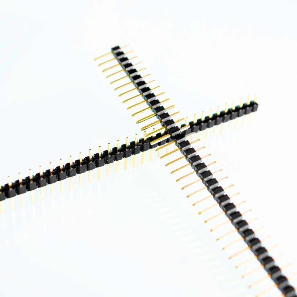 20PCS/LOT Gold 40 Pin 1x40 Single Row Male 2.54 Breakable Pin Header Connector Strip