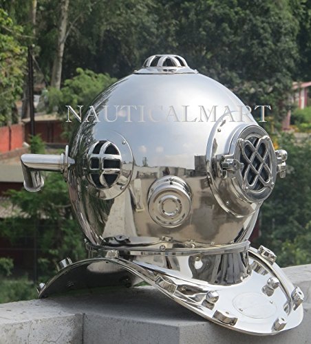 NauticalMart NIKIL Finish Mark V US Navy Scuba Diving DEEP SEA Divers Helmet