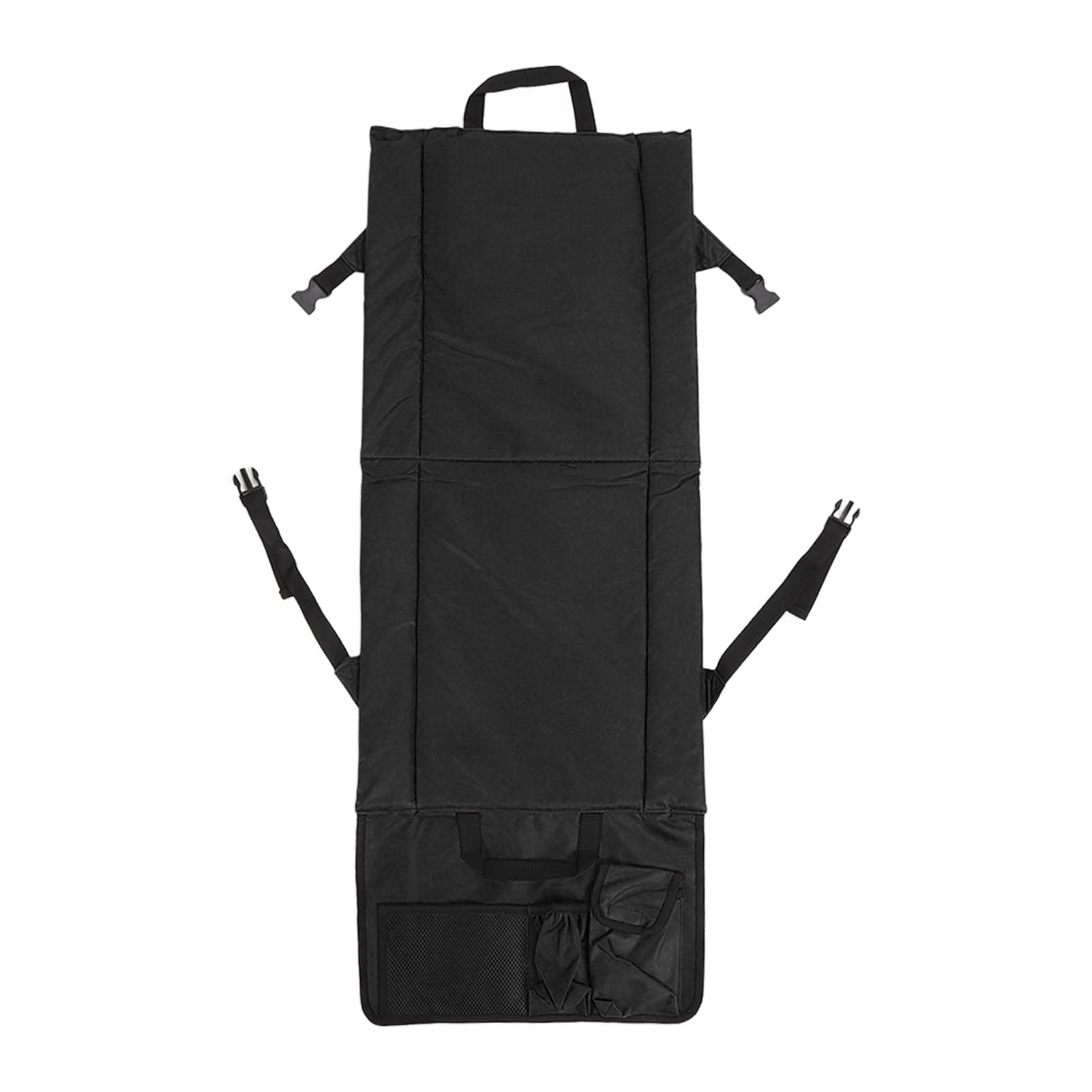 Stadium Seats for, Bleachers 600D Oxford Cloth Adjusted Folding Chair Angle & Cushions Portable Bleacher with PocketBlack Pocket Sandbeach Picnic BBQ Black (Black)